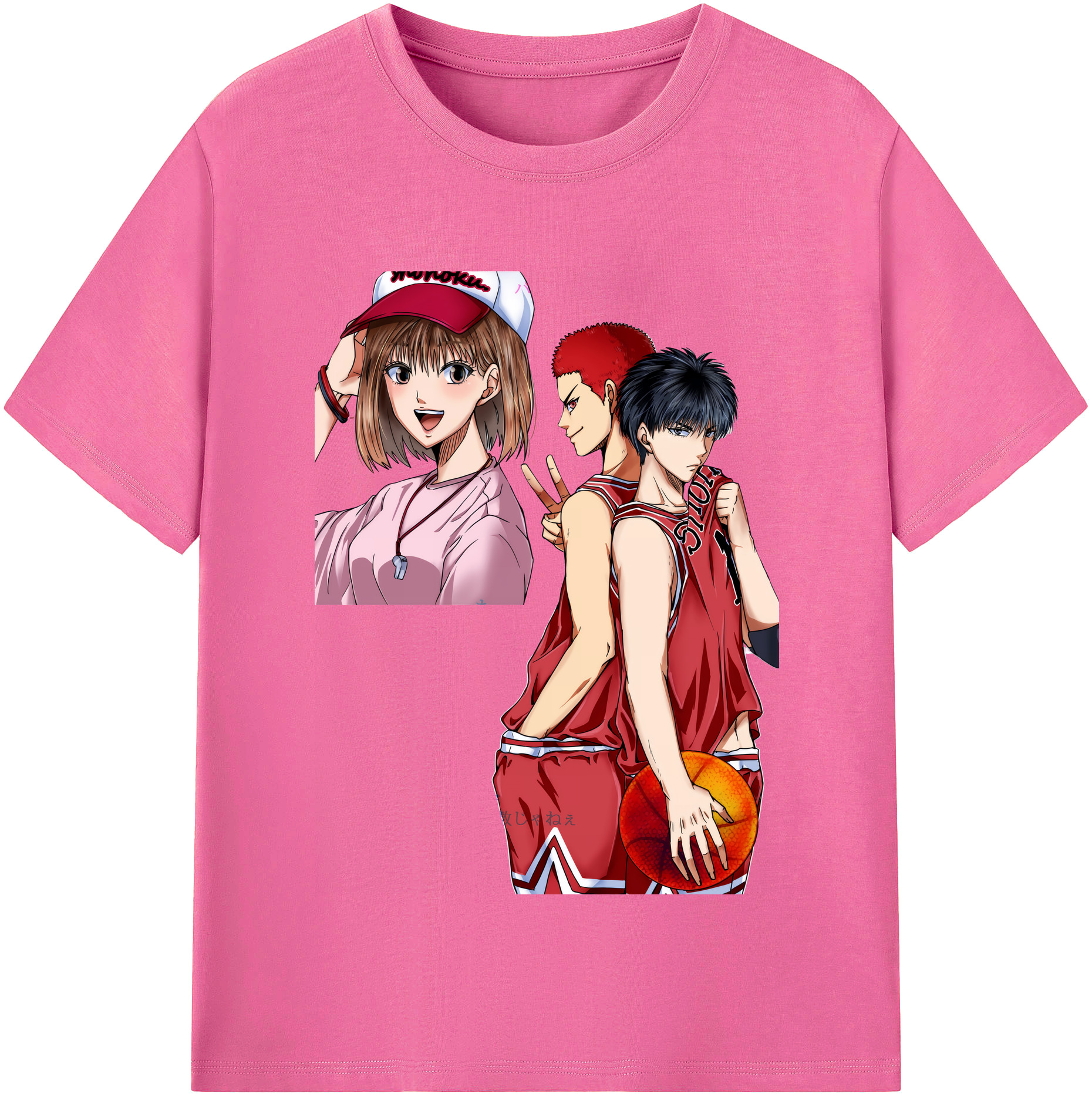 （画像用） SLAM DUNK／スラムダンク レディースカジュアルプリントTシャツ（綿100％）